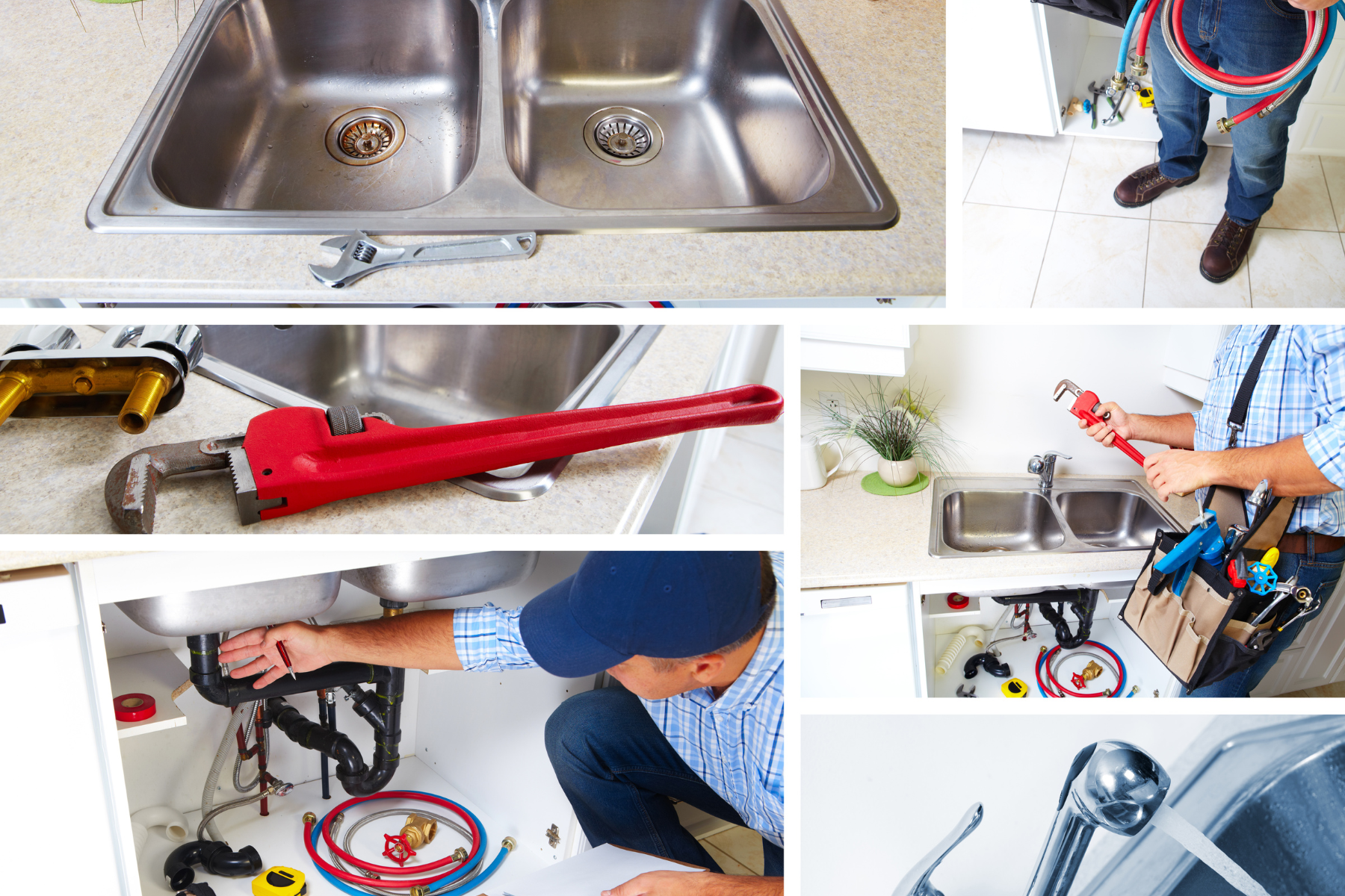 plumber photo collage